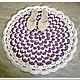 Round rug, knotted cord Italy-4. Carpets. knitted handmade rugs (kovrik-makrame). Online shopping on My Livemaster.  Фото №2