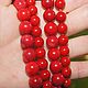 Coral Red Natural Beads Ball 10 and 8,5-9 mm
