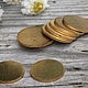 Order Brass blank for coinage 'Coin'. creative_work. Livemaster. . Blanks for jewelry Фото №3