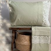 Для дома и интерьера handmade. Livemaster - original item French-style bed linen with JACQUELINE lace. Handmade.