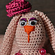 Вязаная игрушка Зая. Мягкие игрушки. Липовцева Татьяна. Интернет-магазин Ярмарка Мастеров.  Фото №2