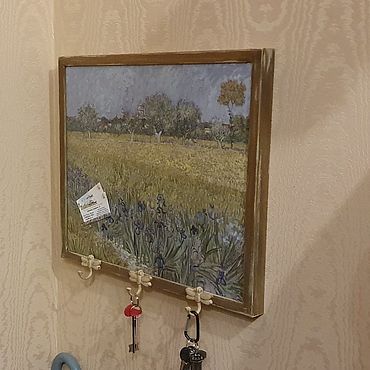 Для дома и интерьера ручной работы. Ярмарка Мастеров - ручная работа Магнитная доска "Картина-ключница".. Handmade.