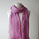Scarf silk 'Cyclamen' eco dyeing cochineal. Scarves. Artinflat - natural dyeing. Online shopping on My Livemaster.  Фото №2