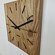 Smart square wood wall clock. Watch. Mitkin_workshop. Online shopping on My Livemaster.  Фото №2