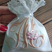 Работы для детей, handmade. Livemaster - original item A bag for a cross or a curl for baptism. Handmade.