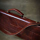 Order Leather trunk for fitting, mod. Hambrusch Antic Red. Labour. Livemaster. . Gifts for hunters and fishers Фото №3