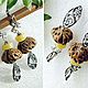 Amber. Earrings 'Peach' amber Melchior peach. Earrings. Frollena II. Natural Baltic amber. My Livemaster. Фото №5