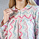 Flannel nightgown, Zigzag luck, a gift to mom. Nightdress. Blouse Blues. My Livemaster. Фото №4