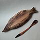 Order Carved wooden dish for serving 'Pike'. Mikhail (ilmcarver). Livemaster. . Dish Фото №3