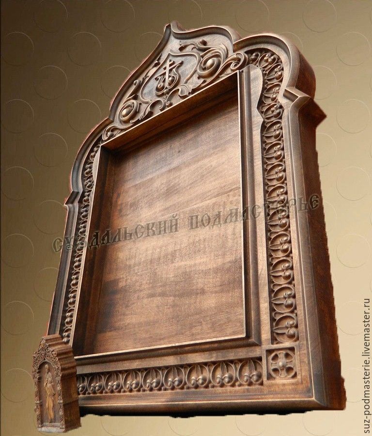 Рамка-киот настенный деревянный, под иконы 18х22 см, 26х30 см