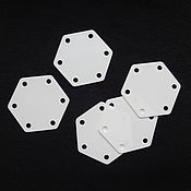 Triangular plastic cards for weaving | Weaving tablets