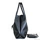 Order Shopper Bag Leather Black Bag Tote Bag Bag with Cosmetic Bag. BagsByKaterinaKlestova (kklestova). Livemaster. . Shopper Фото №3