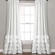 Для дома и интерьера handmade. Livemaster - original item Shabby chic curtains made of boiled cotton. Handmade.