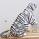 Белый тигр Самуил. Мягкие игрушки. Рыжебород (redbearded). Интернет-магазин Ярмарка Мастеров.  Фото №2