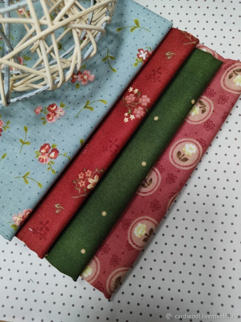 Набор тканей. Хлопок. 25*55см 4 штуки. NK142 в интернет-магазине ...