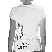 Одежда handmade. Livemaster - original item T-shirt Simon`s cat. Handmade.