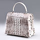 Women's bag made of genuine Siamese crocodile leather IMA0607WE1. Classic Bag. CrocShop. Online shopping on My Livemaster.  Фото №2