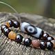 Three eyes of the Phoenix Ji bracelet with gobi agate, garnet, mantras. Ji bead. Jewerly for Happiness. Online shopping on My Livemaster.  Фото №2