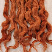 Материалы для творчества handmade. Livemaster - original item Hair for dolls is natural. ( Brandy). Curls curls for dolls. Handmade.