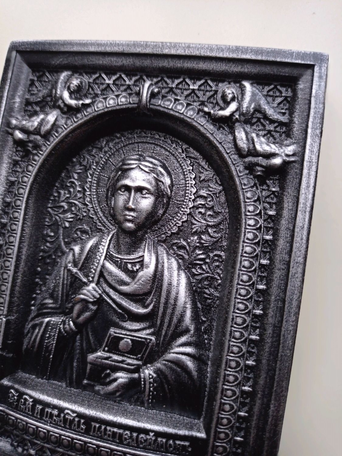 Икона Святой Целитель Пантелеимон купить в интернет-магазине Ярмарка ...