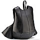 Leather backpack 'Kevin' (black). Backpacks. Russian leather Guild. Online shopping on My Livemaster.  Фото №2