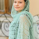 Sea Breeze Stole Openwork Knitted Linen Scarf. Wraps. Bright Shawls by BorchankaZL. My Livemaster. Фото №6