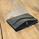 Black leather cardholder. Cardholder. G.L.A.D.. My Livemaster. Фото №4