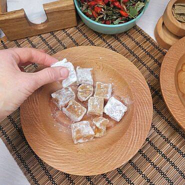 Посуда ручной работы. Ярмарка Мастеров - ручная работа Набор тарелок деревянных десертных из ценного дерева Бук 22 см. Handmade.