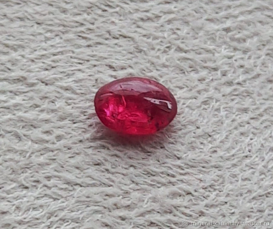 Pink spinel carat 1, Cabochons, Pyatigorsk,  Фото №1