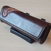 Сумки и аксессуары handmade. Livemaster - original item Glasses case, eyeglass case, leather case, genuine leather case. Handmade.