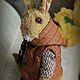 Mustard rabbit, brother rabbit Gray. Stuffed Toys. Irina Sayfiydinova (textileheart). My Livemaster. Фото №6