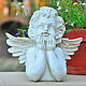Angel bust made of polyresin white. Garden figures. Decor concrete Azov Garden. My Livemaster. Фото №4
