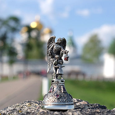 Колокольчик сувенирный «Детский Ангел» (бронза). Золото Гуру. Подарки и сувениры ручной работы - Ярмарка Мастеров Подарки и сувениры ручной работы. Ярмарка Мастеров - ручная работа Колокольчик сувенирный «Детский Ангел» (бронза). Handmade.