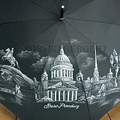 Зонт с росписью Бабочки