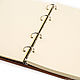 Leather notebook A5 rings with strap genuine leather Crazy Horse. Notebooks. Ptaho. Online shopping on My Livemaster.  Фото №2