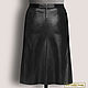 Order A-line skirt 'Elmark' (size) from nat.leather/suede(any color). Elena Lether Design. Livemaster. . Skirts Фото №3
