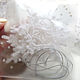 Snowflake 9 cm white with silver crochet. Christmas decorations. BarminaStudio (Marina)/Crochet (barmar). My Livemaster. Фото №5