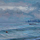 Painting 'Turquoise Sea' oil on canvas 50h50 cm. Pictures. vestnikova. My Livemaster. Фото №6