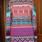 Одежда handmade. Livemaster - original item tunic: Woolen knitted tunic 