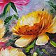 bouquet of peonies. Pictures. Irene's gallery. Oil paintings.. My Livemaster. Фото №5