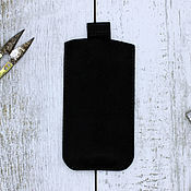Сумки и аксессуары handmade. Livemaster - original item Leather Phone Case with hidden braid. Handmade.