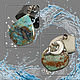 Sea turtle – double-sided pendant with a holder made of 925 silver. Pendant. lacquer miniature. My Livemaster. Фото №4