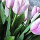 Букет розовых тюльпанов из фоамирана. Композиции. Живые цветы ручной работы. Ярмарка Мастеров.  Фото №6
