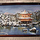 Oil painting picture frame PAGODA IN the MOUNTAINS. Pictures. pictures & decor of TanyaSeptember. My Livemaster. Фото №5