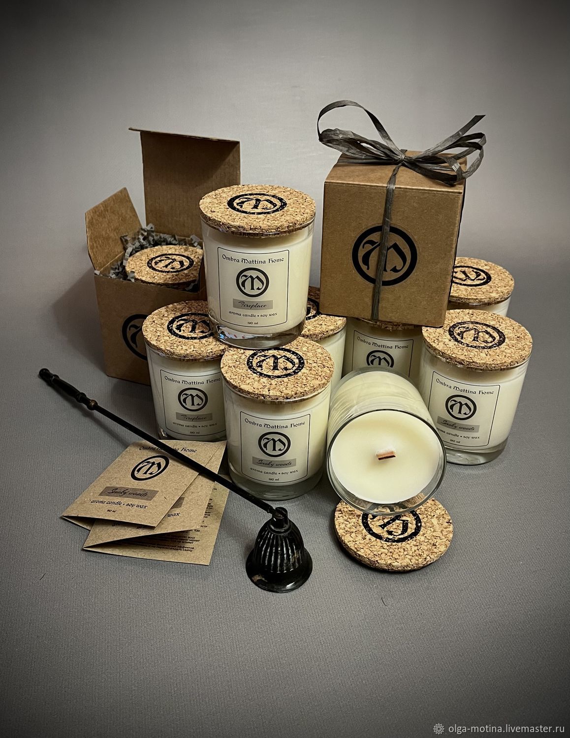 Свеча ароматическая - Fireplace / Камин в интернет-магазине Ярмарка ...