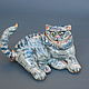 Cheshire Cat. Porcelain figurine. Figurines. Mila. Online shopping on My Livemaster.  Фото №2