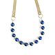 Lapis lazuli beads, lapis lazuli leather necklace 'Blue polka dots'. Necklace. Irina Moro. Online shopping on My Livemaster.  Фото №2