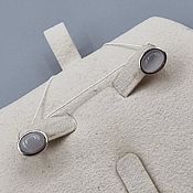 Украшения handmade. Livemaster - original item Silver earrings with artificial inset. Handmade.