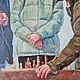 Картина маслом Шахматисты на Плотинке . Картины. Живопись Натальи Маргайлик. Ярмарка Мастеров.  Фото №4