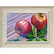 Заказать Oil painting apples 'LIQUID APPLES'. Art-terapiya Iriny Churinoj (irina-churina). Ярмарка Мастеров. . Pictures Фото №3